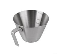 100 ml pour tasse de dégustation expresso 7,5 cm rétention de la chaleur | Acier 304, résistant à la rouille, bord à bec, capacité de 100 ml, durabilité quotidienne