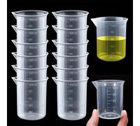100 ml Tasse à mesurer, Matériau PP épais, Bécher en plastique gradué, Tasse à mesurer liquide multifonctionnelle marquée pour la cuisine et le laboratoire 1 pièce,3 pièces,5 pièces,10 pièces,8 pièces