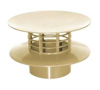 ø 100 mm chapeau de ventillation, couleur sable. - jardiboutique