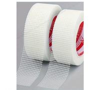 100 mm x 20 m Ruban de joint en fibre de verre auto-adhésif pour cloisons sèches, résistant aux alcalins, pour la réparation des murs et plafonds intérieurs et extérieurs afin de prévenir les fissures