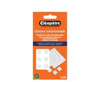100 Pastilles de colle repositionnable Cléotops 'Cléopâtre' Transparent