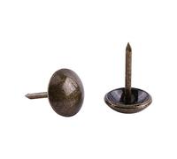 100 Pc Clous de Tapisserie D'ameublement Vintage, Clous de Tapissier Bronze étiquette en Métal Meubles Tapissier Clous Ensemble canapé Chaussure Porte Décoratif Tack Stud (11 * 17mm)