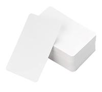100 Pcs Cartes de Visite Blanches Vierges Kraft Note Papier Carte Apprentissage Mot Carte Vierge Craft Papier Étiquettes DIY Message Carte-Cadeau pour Nouvel An Thanksgiving Anniversaire Noël
