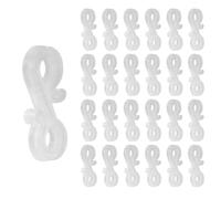 100 Pcs Crochet pour Guirlande Lumineuse, Accroche Guirlande Gouttière, Crochets à Lumières de Noël, Attaches de Gouttière Lumineuses, Crochets pour Décorations de Sapin de Noël éclairage Extérieur
