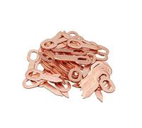 100 PCS Dent Tirant Des Anneaux d'Extracteur Triangle OT Rond, Anneaux D'extracteur De Bosse Ovale Plaqué Cuivre Ensemble pour les consommables de machine de soudage par points de soudeuse de panneau