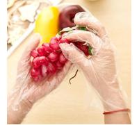 100 pcs Gants Alimentaire Jetables Polyéthylène PE en Plastique Cusine