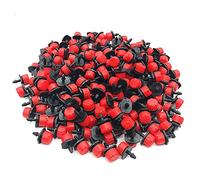 100 Pcs Goutteurs d'Irrigation Système d'Irrigation Micro Goutteur Goutteurs d'Irrigation Réglables Émetteur d'Arrosage Irrigation Goutte à Goutte Réglable En Plastique Huit Trous pour le Jardinage