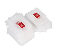 100 Pcs Nouveau Style Nylon Vide Infuseur Filtre Passoire Sacs avec Chaîne Ménage
