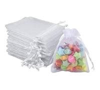 100 Pcs Organza 7x9cm, Pochette Cadeau, Bijoux, Sachet Bonbon, Lavande, Petit Transparent Parfait Pour Mariages, Festival QIEDOVIEY