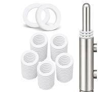 100 PCS Rondelles Pour Gonds de Porte 10,2 x 15 mm, Entretoises en Nylon pour Charnière, Bagues de Paumelle 1 mm et 2 mm, Réduction du Bruit et Protection Contre l'Usure pour Portes