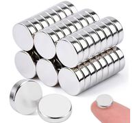 100 petits aimants néodyme puissants, aimants ronds extra-puissants de 7 x 2 mm pour tableaux magnétiques, mini-aimants pour tableaux blancs, projets de bricolage, aimants de réfrigérateur, forte adhé