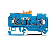 100 Pièce Pince de déconnexion et de mesure 2L., bleue - Bornier de déconnexion 16A 1-p 5mm 280-876 | WAGO | 280-876 | 280-876 | Bloc de jonction de mesure sectionnable