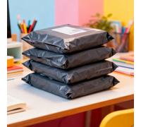 100 pièces/10 pièces par set Sacs cadeaux épais et imperméables de couleur unie, minimalistes et polyvalents, convenant pour l'école, le bureau, la rentrée, les anniversaires d'hommes, la Saint-Valent