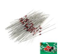 100 Pièces 1N4148 DO-35 Diodes de Commutation Haute Vitesse, Diode Anti Retour 12V, 100V 200mA, Diode Silicium, Diodes Axiales de Signal, 1N4148, Pour Projets Électroniques