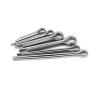 100 pièces 304 goupille fendue en acier inoxydable U goupilles fendues de fixation verrouillage d'arbre métal M3-M8 pour Attelage(M6,30mm)