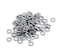 100 pièces 304 rondelles plates en acier inoxydable assortiment de rondelles ensemble de matériel(M5*10 * 1.0)