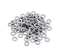 100 Pièces 304 Rondelles Plates Métriques en Acier Inoxydable Kit de Réparation de Vis Rondelles Plates Outil en Métal M3 / M4 / M5 / M6 / M8 / M10 pour une Utilisation en Magasin(M6*12 * 1.5)