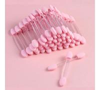 100 pièces/50 pièces Pinceau pour nail art double face rose chrome noir, pinceau multifonctionnel pour nail art, applicateur d'éponge pour poudre à ongles, bâtonnets, fournitures pour ongles, équipeme