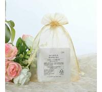 100 pièces 7x9 9x12 10x15 cm Sachets en Organza Pochettes à Cordon en Maille pour Bijoux Perles Décoration de fête de Mariage Emballage Cadeau Sac