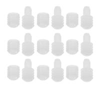 100 Pièces Assemblage de Goujons de Charnière en Nylon Blanc | Fixations à Goujons, Pièces de Rechange pour Placards et Tables de Chevet, Montage Facile, Anti-desserrage