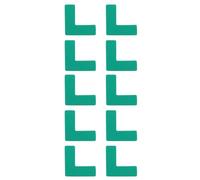 100 Pièces Autocollant de Positionnement au Sol PVC | Signalétique Adhésive Amovible, Couleur Vive et Brillante, pour Carrelage ou Vinyle, Gestion des Flux