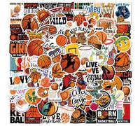 100 Pièces Autocollants Graffiti De Basket-Ball ? Autocollants En Vinyle Amusants Pour Fan De Basket-Ball Pour Bouteille D'eau, Scrapbooking, Journal Intime, Cahier, Planche À Roulettes
