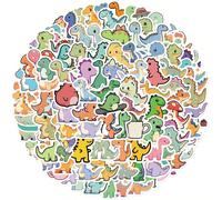 100 pièces Autocollants mignons d'animaux dinosaures, autocollants en vinyle pour scrapbooking, journal, ordinateur portable, pare-chocs, planche à roulettes, bouteilles d'eau, ordinateur, téléphone, 