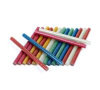 100 Pièces Bâtons de Colle Chaude à Paillettes EVA | Adhésif Thermofusible Facile à Utiliser, Flexible et Léger, Pratique à Transporter Ranger