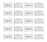 100 Pièces Billets de Tombola Vierges en Papier Blanc, Formulaires | Deux Blocs Pratiques pour Inscriptions Rapides, Distribution et Événements Variés, Personnalisation DIY Selon Chaque Thème