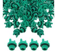 100 Pièces Bouchon de Tuyau D’eau Plastique Fileté 1/2 Vert | PVC, Insert Rond à Visser, Installation Facile, pour Extrémités D’irrigation et Raccords de Rénovation