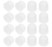 100 Pièces Bouchon Plastique Rond Pe pour Bouteilles 0,9 à 1 | Embout de Remplacement Transparent, Compatibilité Polyvalente, Usage la Cuisine Familiale et Projets Créatifs, Blanc