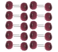 100 pièces Brosse Abrasive en Nylon, Roue Double Couche 3mm | Mandrin 4,5x2,5x2,5cm, Retrait de Rouille, Installation Facile, pour Plastique et Quincaillerie, Zones Difficiles