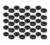 100 Pièces Cache-vis à Charnières Noir en PP pour Armoires et Tiroirs, | Couvercle Rabattable à Encliquetage, Finition Lisse et Arrondie, Protège Poussière et Rayures, pour Étagères