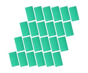 100 Pièces Carte Nominative en Métal à Graver, en Aluminium Vert | Surface Lisse et Polie, Écriture Recto Verso, Bords Arrondis, Adaptées aux Créations DIY, Badges Professionnels et Plaques