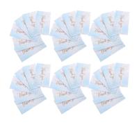 100 Pièces Cartes de Remerciement Mariage Lot 2, Anglais | Bavure ni Transparence, pour Signatures Manuscrites, Taille Classique, Envoi Postal, Bleu Ciel