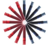 100 Pièces Cartouches D'encre pour Stylo-plume, Noir Bleu Rouge | PP et Encre, Compactes et Légères, Design Ergonomique, pour Écriture Scolaire