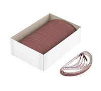 100 pièces ceinture de ponçage, ceinture abrasive, ponceuse de lime à doigts abrasive, bandes de polissage de ponçage, outil de ponceuse à bande pour le travail du bois, polissage des métaux