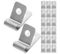100 Pièces Clips de Clôture R Type, Surface Texturée | Panneaux à Bétail et Grillage de Poulailler, Limite le Glissement du Fil, Usage Jardin