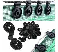 100 Pièces Clips Pour Toile D'ombrage,Clips De Fixation Pour Bache,Clip Spécial avec œillet en Plastique,Clips De Fixation Tr