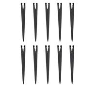 100 Pièces Clou de Jardin pour Irrigation Goutte à Support Tuyau | Plastique Noir, Installation Facile, Maintien au Sol, Usage Jardin, Accessoires pour Capillaire et Distributeurs