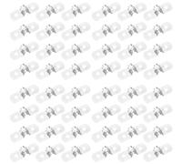 100 Pièces Collier de Serrage à Double Trou Support de U Rigide | Fixation Murale pour Conduit Électrique Rigide, Installation Industrielle, Finition Inox Brossé Moderne