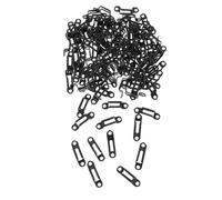 100 Pièces Connecteur de Meubles Invisible en Fer, Noir | Kit de Fixation pour Armoire et Ensemble de Meubles, Design Totalement Ouvert, Vis Incluses, Couleur Noire