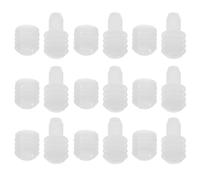 100 Pièces Connecteurs de Charnières de Meubles Blanc en Nylon | Large Compatibilité, Connexion Sûre, Installation Facile, Fixations à Goujons, Usage Maison et Cuisines