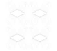 100 Pièces Crochets de Plafond pour Bannières en ABS Blanc | Suspente pour Chaînes et Cordons, Installation Rapide, Affichage Léger, Vitrines, Salons, Décoration Nuptiale