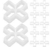 100 Pièces Croisillon de Carrelage en Pvc Blanc 10mm | Carreaux Muraux et Dalles, Installation Stable, Maintient L’alignement, Limite le Déplacement Durant le Séchage