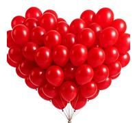100 Pièces de Ballons Rouges, 12 Pouces Ballon Bordeaux Ballon de Baudruche pour Rouge Thème Kit Arche Ballons Anniversaire Mariage Carnaval Festival Enfant Décoration