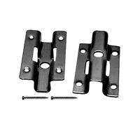 100 pièces de clips de terrasse en acier inoxydable 6/7/8/9 mm, clips de fixation en acier inoxydable dissimulés, espaceurs clips avec 100 vis pour WPC/BPC, fermeture de sol en bambou, noir (7 mm)