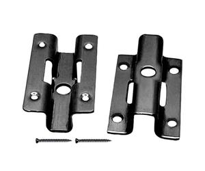 100 pièces de clips de terrasse en acier inoxydable, clips WPC en U, clips de fixation avec 100 vis pour fermeture de plancher en bambou, plage de serrage 6 mm/7 mm/8 mm/9 mm (Noir 8 mm)