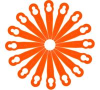 100 pièces de Lames en Plastique de Rechange pour STIHL Polycut 2-2 FSA 45 | Lames pour Stihl PolyCut 3-2, FSA 45, FSA 57, Lames en Nylon pour Coupe-Bordures de Jardin