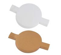 100 Pièces Doublure Ronde pour Moule à Gâteau, Papier Sulfurisé | Silicone Alimentaire Brun, Revêtement Antiadhésif Breveté, Barrière Graisse et Imperméable, pour Cuisson Maison
